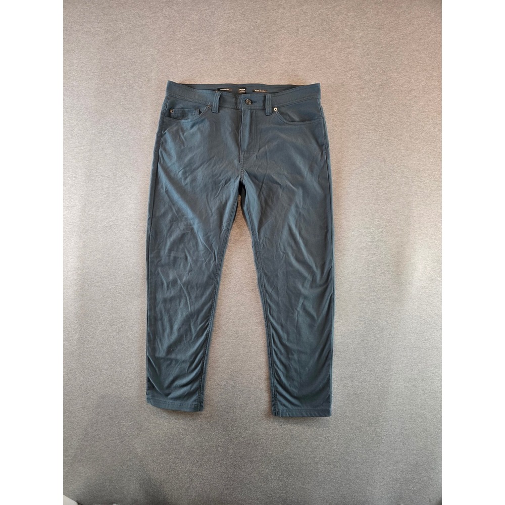 Prana Brion II Pants Mens 35x30 Blue Gray Standard Fit ReZion Hiking 1969771